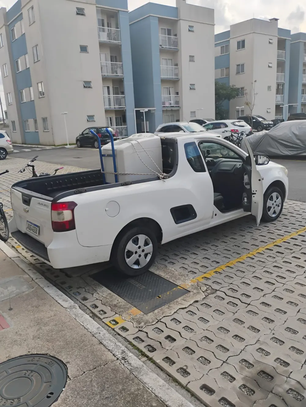 Transporte de móveis na picape